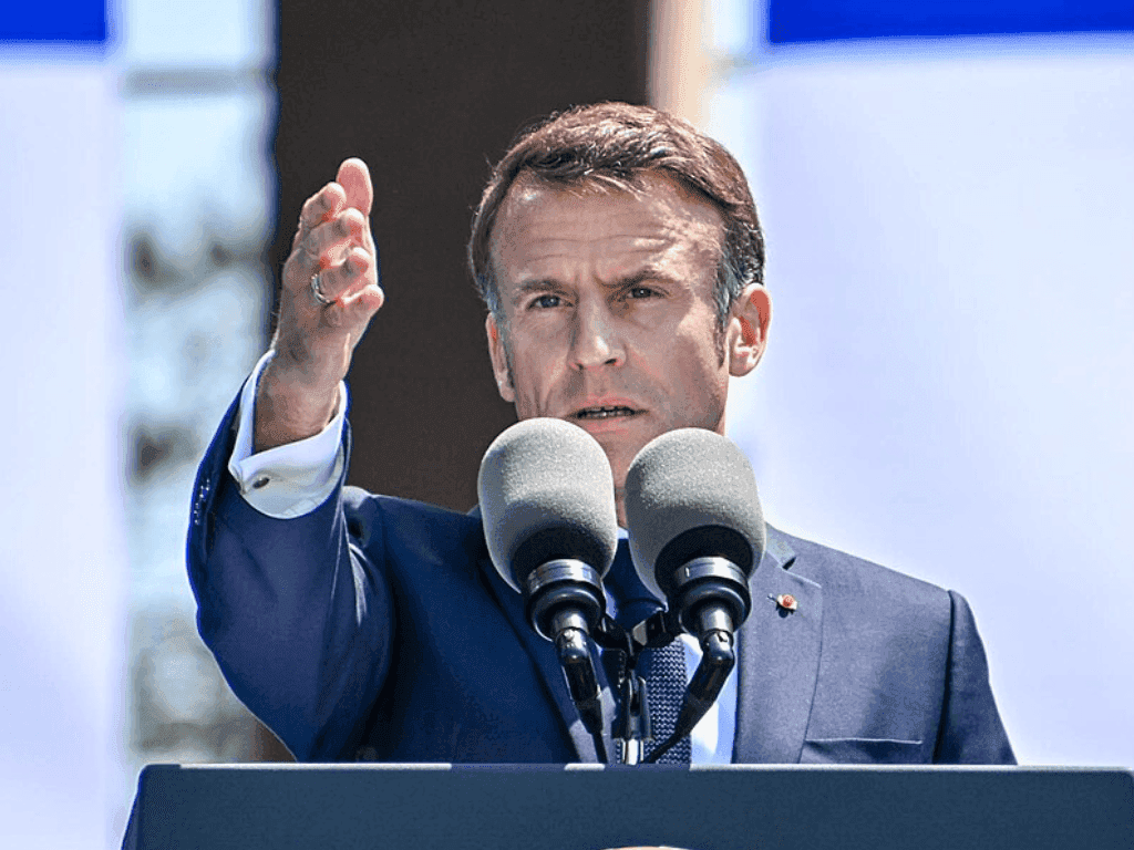 Macron Dismisses Viral Video of Wife’s Push as Playful Jest Amid Russian Mockery