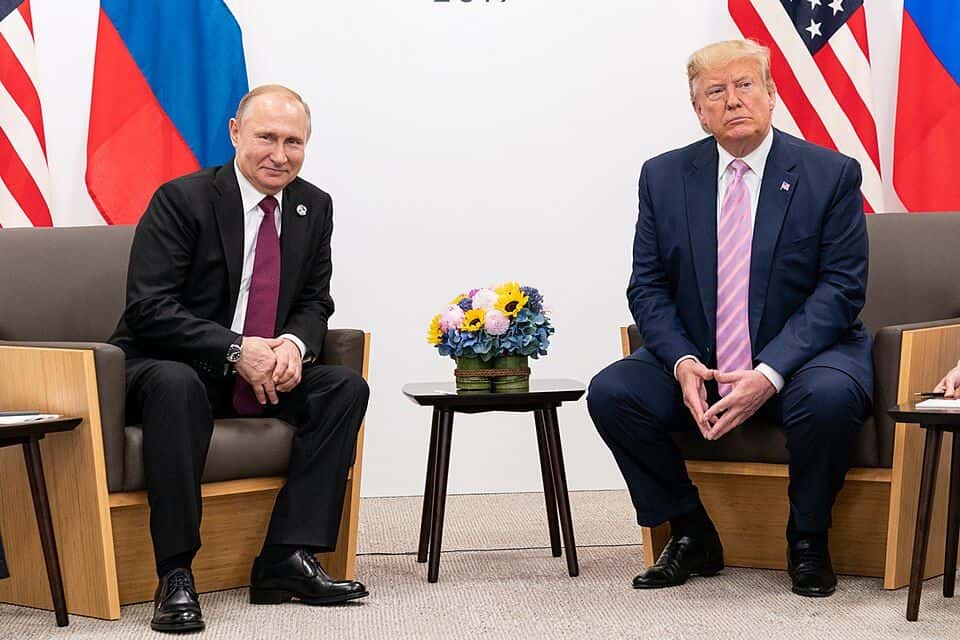 Russian President Vladimir Putin and United States President Donald Trump