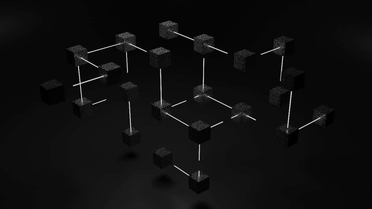 A symbolic representation of a blockchain network.
