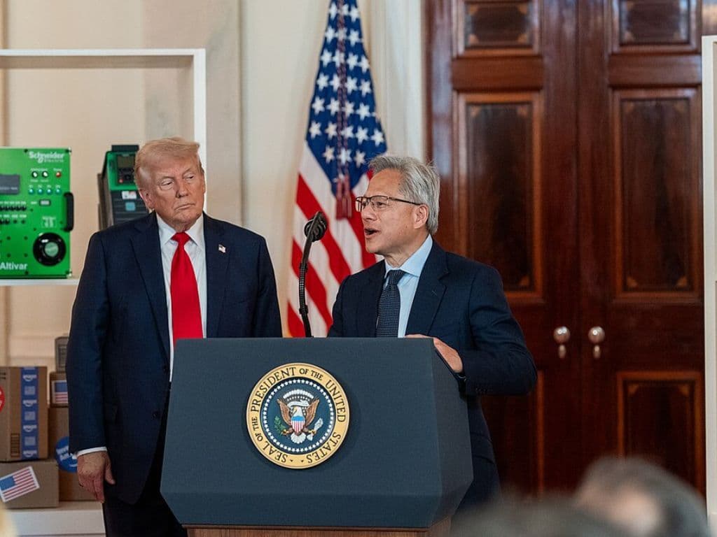 Nvidia CEO meets Trump as lawmakers sound alarm over China trip