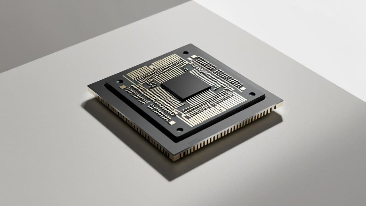 Image of a semiconductor chip.