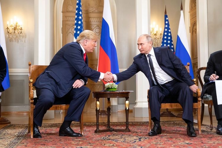 The President of the United States, Donald Trump, alongside Russian President Vladimir Putin.