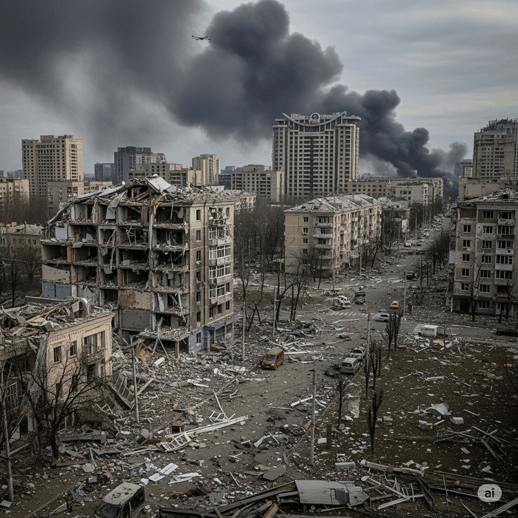 Russian Drone and Missile Barrage Devastates Kyiv, Killing Civilians