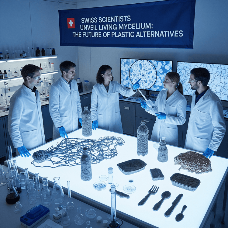 Swiss Scientists Unveil Living Mycelium: The Future of Plastic Alternatives