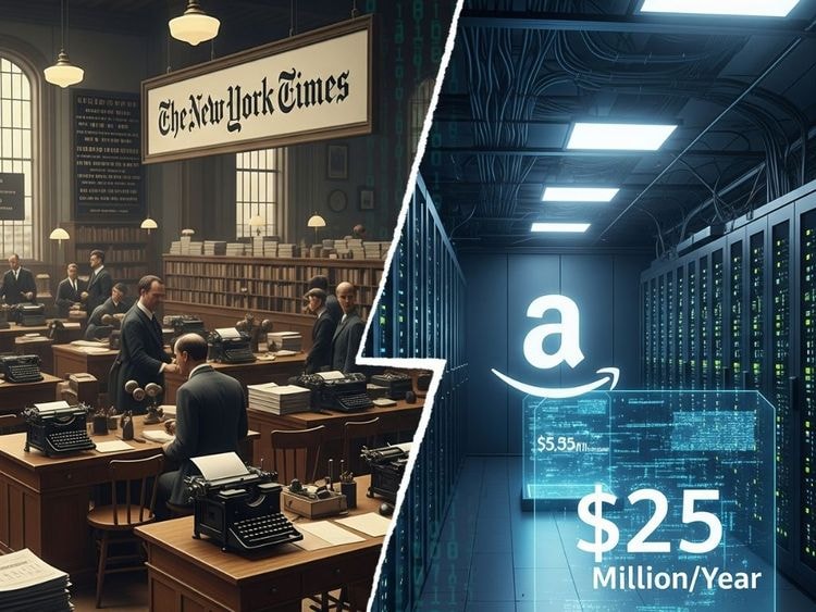 Amazon’s $25M NYT Pact Signals Newsroom Survival Fight